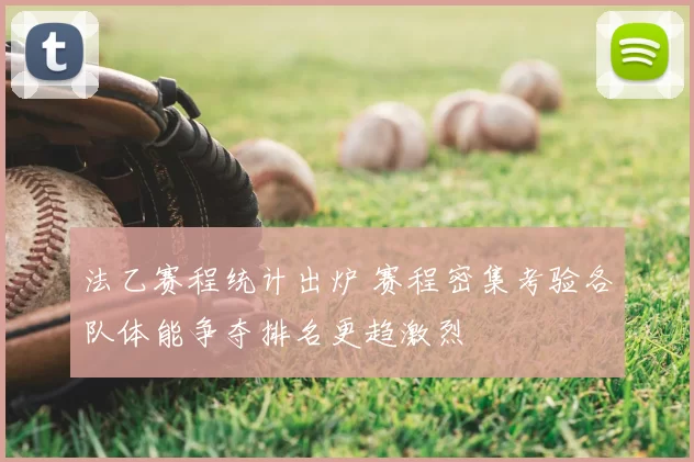 法乙赛程统计出炉 赛程密集考验各队体能争夺排名更趋激烈